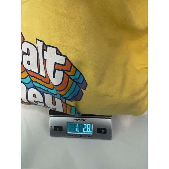 Disney World Yellow Hoodie Sweatshirt Vintage Retro Graphic Print Adult XL - Picture 5 of 6